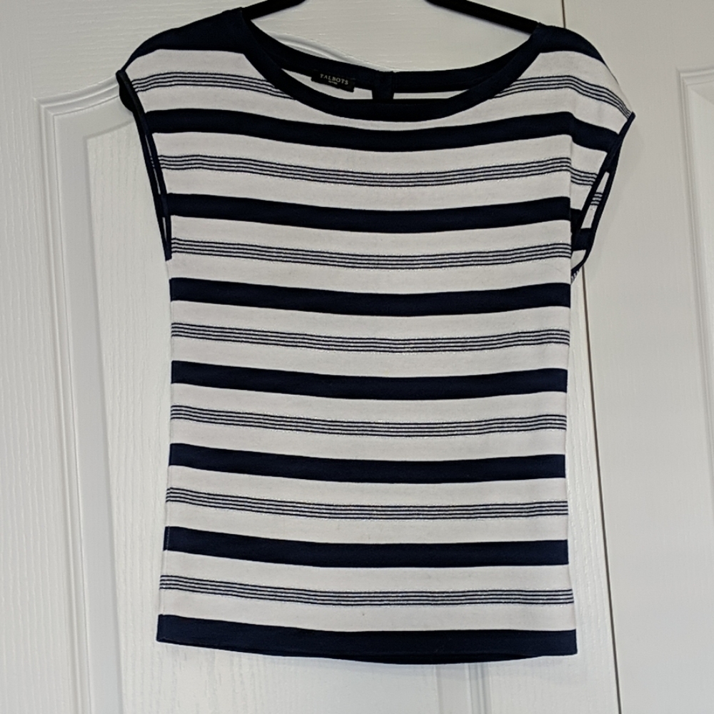 Talbot's sleeveless striped  sweater